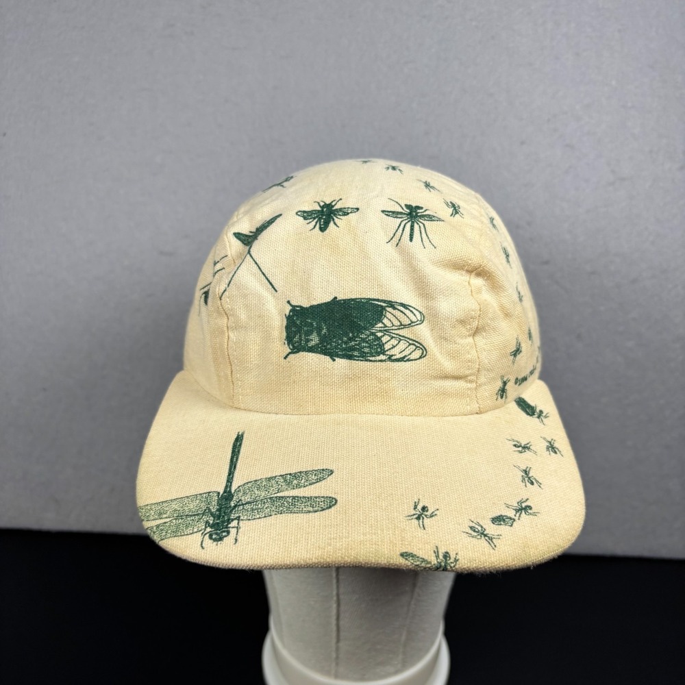 Vintage Relevant Headwear Insect Print Hat Duck Cotton 5 Panel Dragonfly Cap